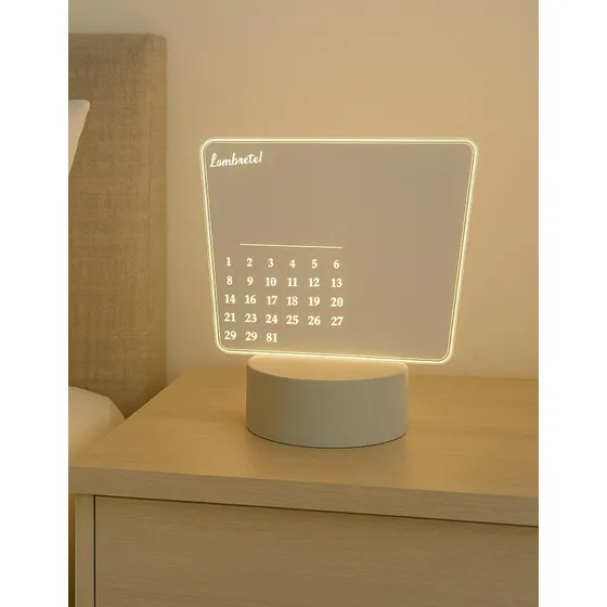 Luminaria Com Calendario Led Estilo Luz E Planejamento 1662