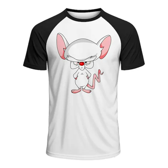 Camiseta Raglan Pink E Cérebro 2 Vintage Geek