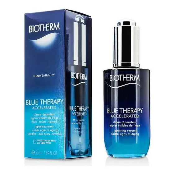Sérum Accelerated Biotherm Blue Therapy día/noche para todo tipo de piel de 50mL/50g 30+ años