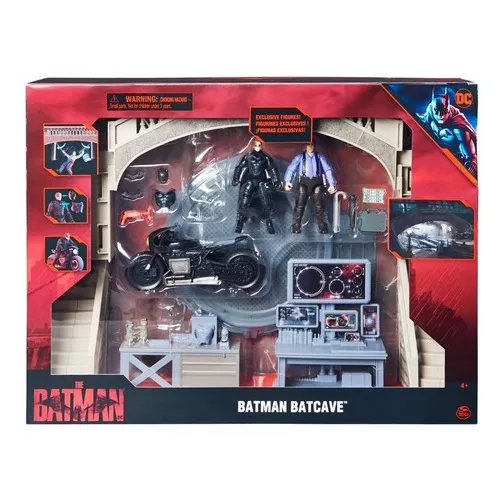 The Batman Baticueva Batcave Set Figura De Acción Dc Comics