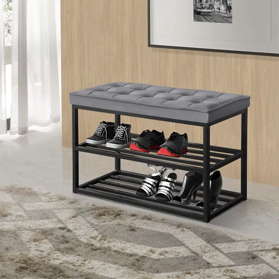 Sapateira Rack Organizador Para Sapatos Com 2 Prateleiras