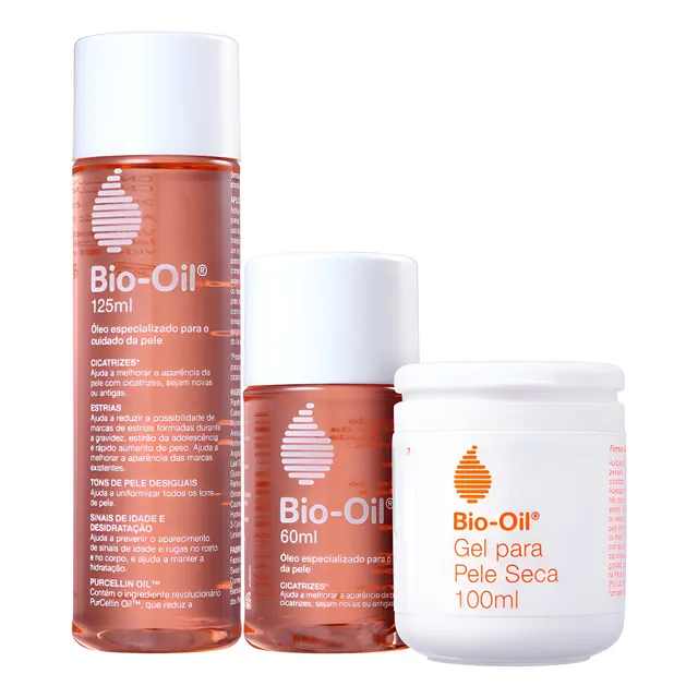 Kit Bio-oil Óleo Restaurador & Gel Hidratante (3 Produtos) Única