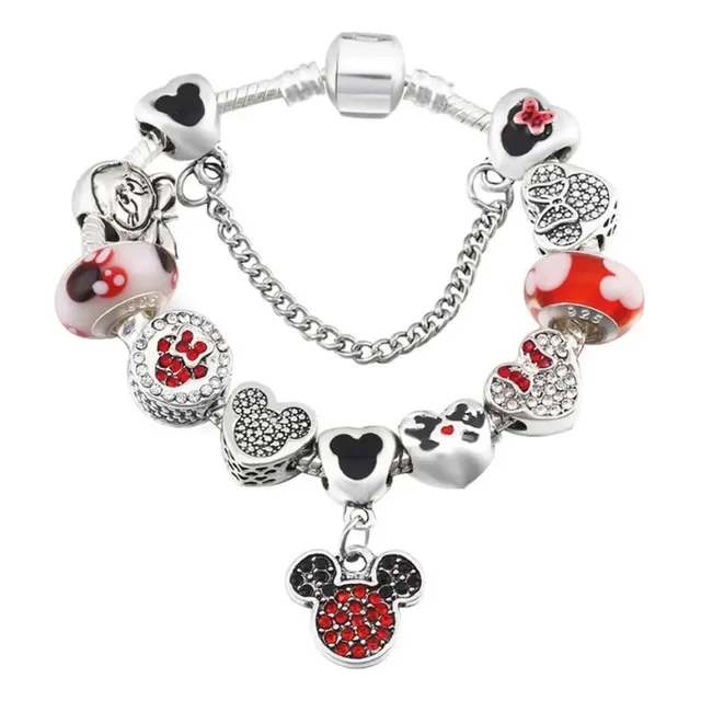 Gys V Pulsera Varios Diseños Mickey & Minnie Mouse + 10