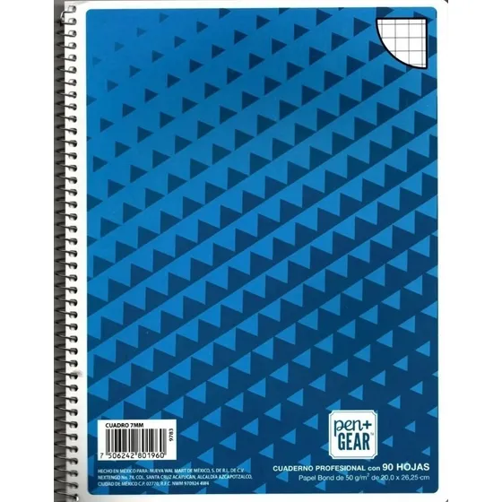 10 Cuaderno Profesional 90 Hojas Cuadro Grande, Chico O Raya