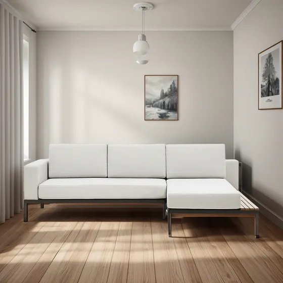 Seccional 2c + Chaise Derecho Long Bay Gris Form