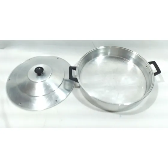 Panela Alumínio Parede Dupla C/oroficios P/sair O Vapor 30cm