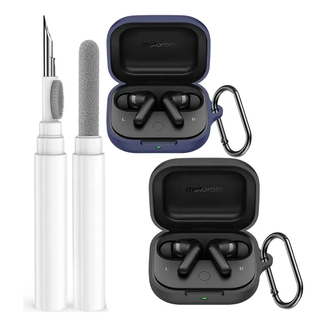 2pcs Funda Protectora Silicona Para Motorola Moto Buds+ Case