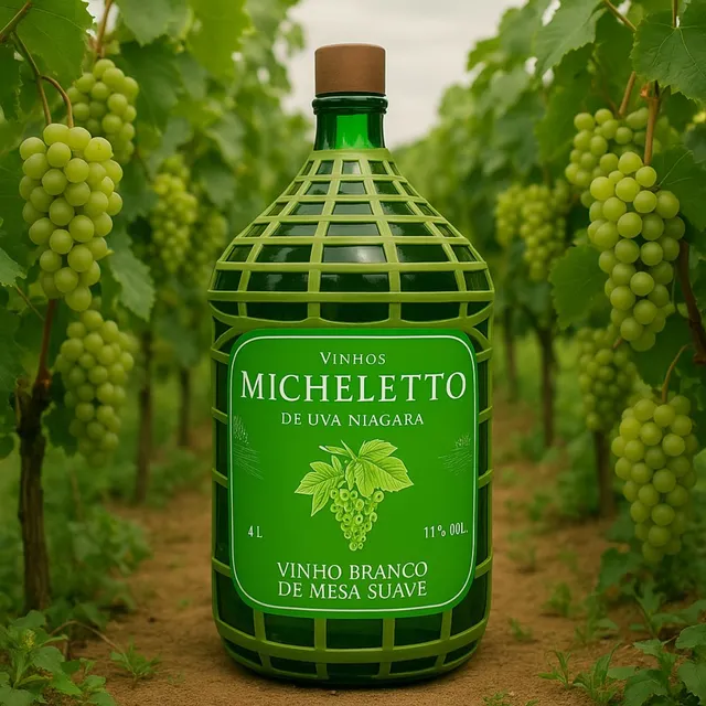 Vinho Branco Niágara Micheletto Em Garrafão 4,6 L