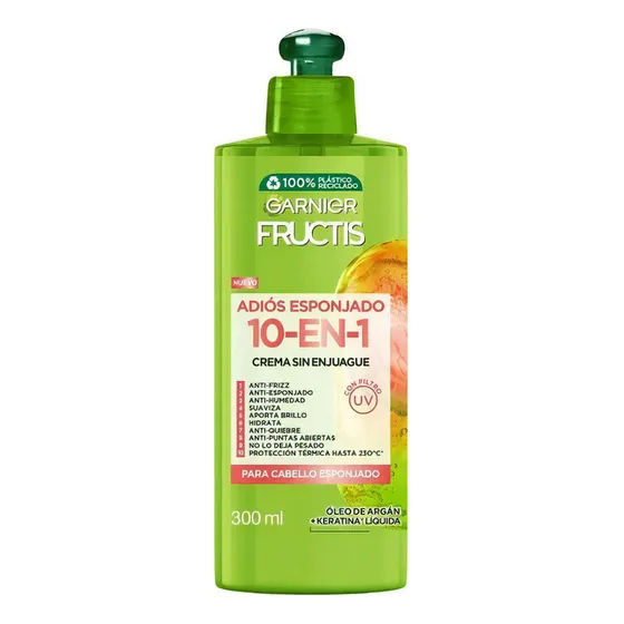 Crema Para Peinar 10 En 1 Fructis Adiós Esponjado 300 Ml