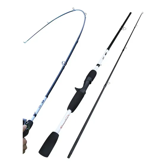 Vara Para Carretilha Sougayilang 1,65m 2 Partes Carbono Vara 10lbs