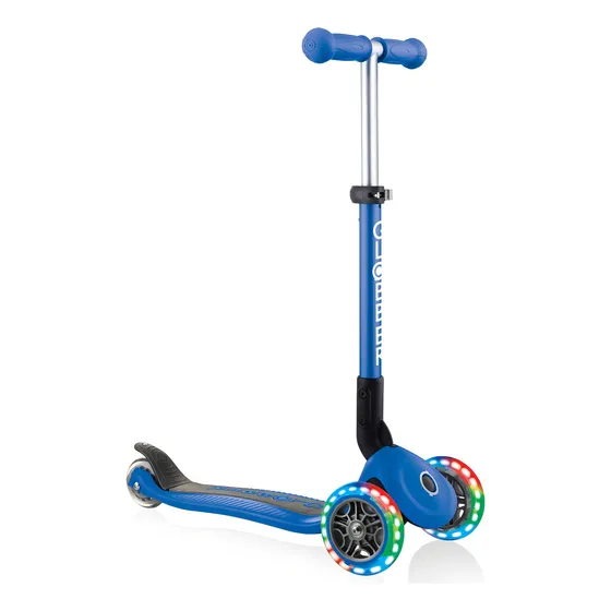 Globber Monopatin Junior Plegable Y C/luces Azul 437-100