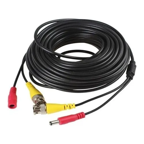 Cable 5 Mt Bnc Video Y Cctv Alimentación Cámaras Seguridad