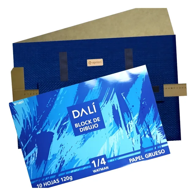 Set Tabla 1/4 W + Regla T + Funda +block Dibujo 
