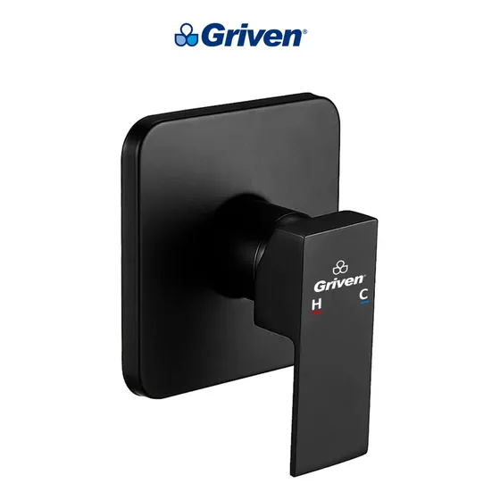 Llave Para Ducha Monomando Negra Griven / Mayor Y Detal /