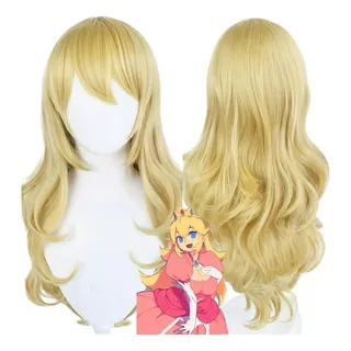 Peluca De Disfraz De Princesa Peach De Super Mario Peluca De Disfraz De Princesa Peach De Super Mario