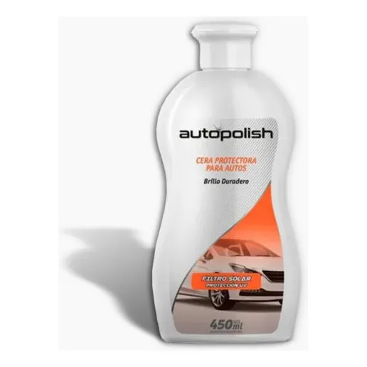 Cera Protectora Para Autos Autoplish 450ml Brillo Duradero