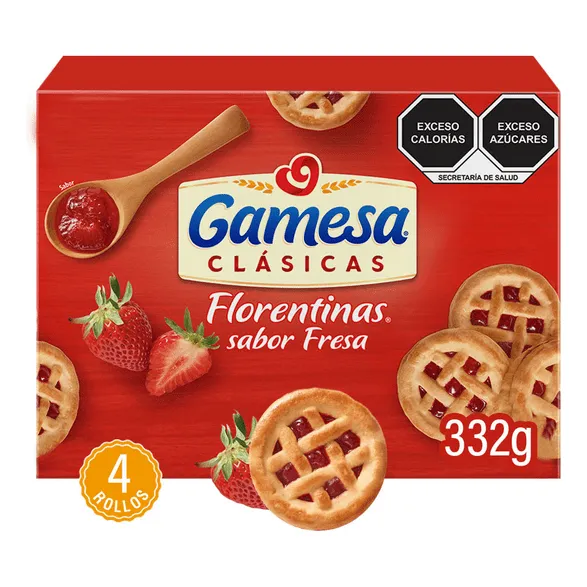 Gamesa Galleta Fresa Florentinas