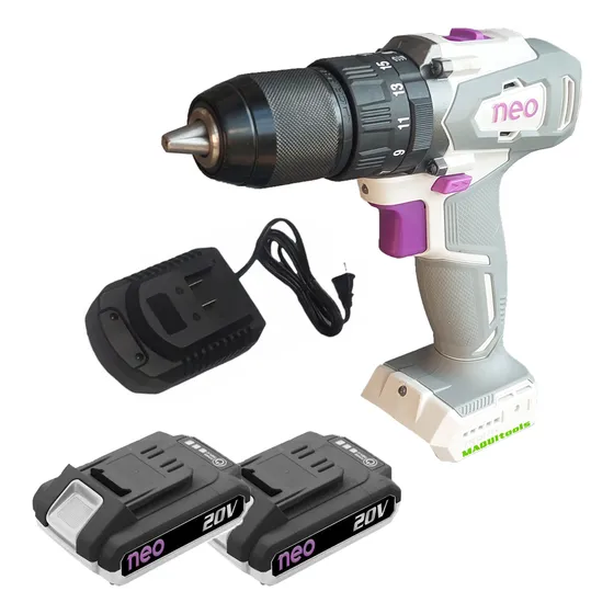 Taladro Atornillador A Batería 20v Neo Tp913 Con 2 Baterias