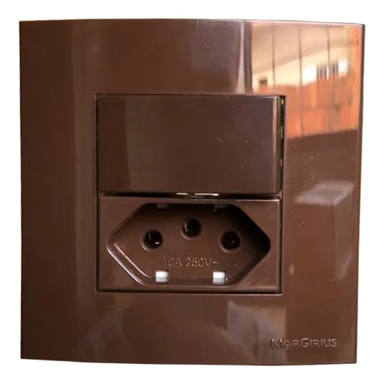 Tomada 3p 10a Interruptor Paralelo Embutir Móvel Drywall Mdf