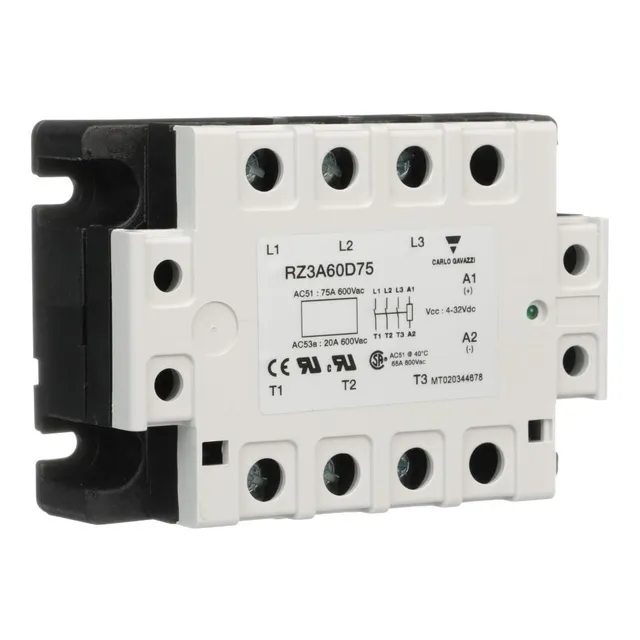 Relevador Estado Solido Ssr Rz3a60d25 Carlo Gavazzi 600v/25a