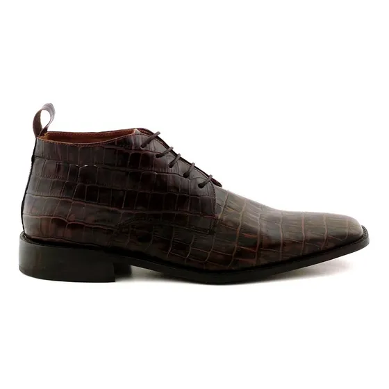 Zapato Hombre Acordonado Bota Cuero Briganti - Hcac00681 45