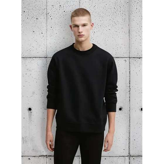 Sudadera Polera Cuello Redondo | Algodon Rx Premium Hombre