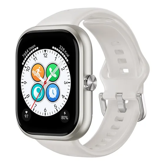 Honor Choice Watch White Bisel Blanco Diseño De La Correa Silicona Caja Blanco Correa Blanco