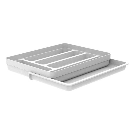 Organizador De Talheres Com Extensor Logic Gaveta Branco Ou Organizador De Talheres Com Extensor Logic Gaveta Branco Ou