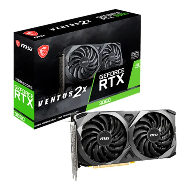 Tarjeta De Video Msi Geforce Rtx 3060 Ventus2x 12gb Oc Gddr6