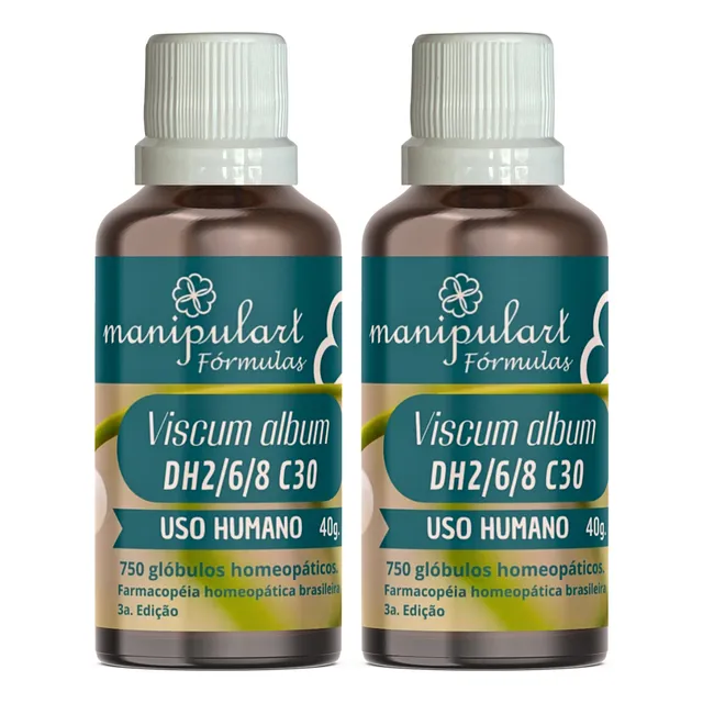 Viscum Album Homeopático Uso Humano 40g Glóbulos 2 Unidades