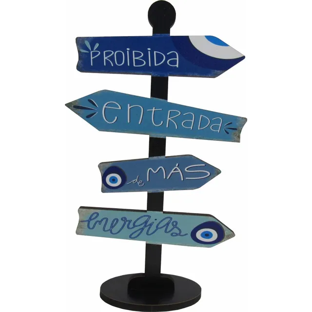 Placa Decorativa  Mesa Seta Motivacionais Proibida Entrada