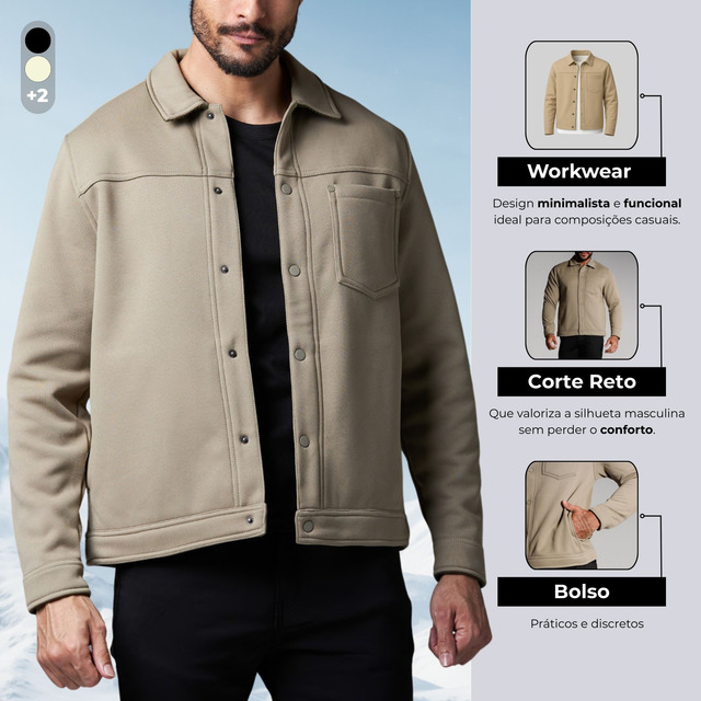 Jaqueta Masculina Milimetrica Inverno Térmica Premium Jaqueta Masculina Milimetrica Inverno Térmica Premium