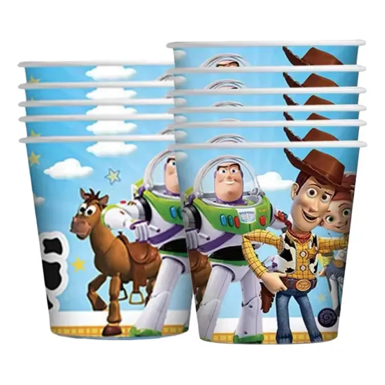 Pack 10 Vasos Cumpleaños Toy Story Fiestas