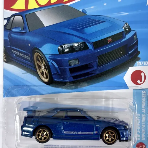 Hot Wheels RLC Nissan Skyline GT-R R34 青 Hot Wheels Rlc Nissan Skyline Gtr R34 Blue Gt-r #5046/12500