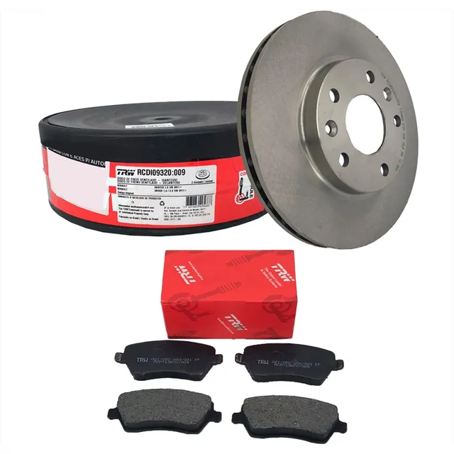 Kit Disco E Pastilha De Freio Duster 1.6 2013 Original Trw