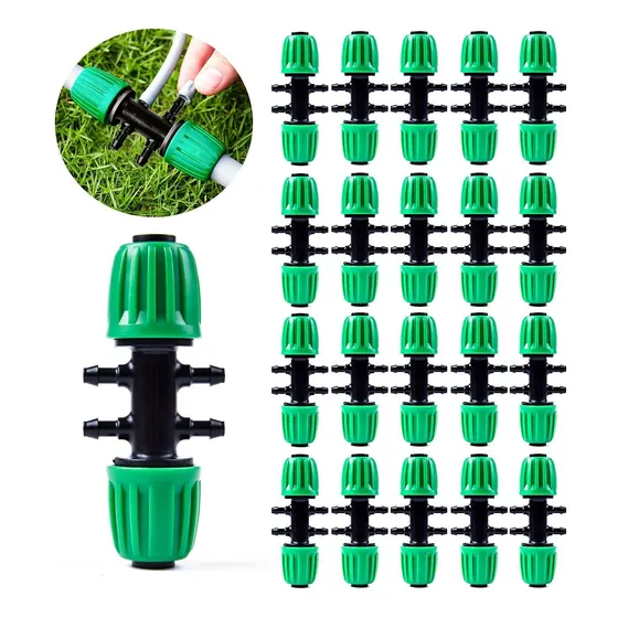 Kalolary Juego Accesorio Riego Tubo Pe In Conector Via