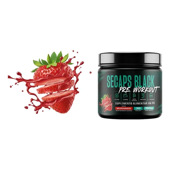 Secaps Pré-treino Premium Em Pó O Melhor Sabor Do Mercado!
