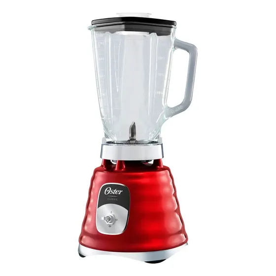 Licuadora Oster Clásica Roja 4126 De Vidrio 2 Velocidades Color Rojo