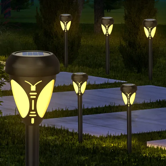 6 Luz Solar Para Camino Exterior Impermeabl Decorativa Calle