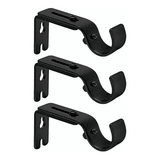 Soporte Ajustable Para Cortinero, Pared Gancho 3pcs Soporte Ajustable Para Cortinero, Pared Gancho 3pcs