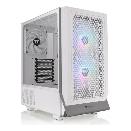 Gabinete Gamer Thermaltake Ceres 300 TG, ARGB Snow, Lateral de Vidro, Mid-Tower, 3x Fans, Branco - CA-1Y2-00M6WN-00