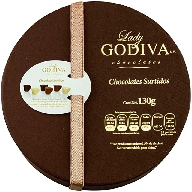 Chocolates Surtidos Lady Godiva Trufas Tacitas Rellenas 130g