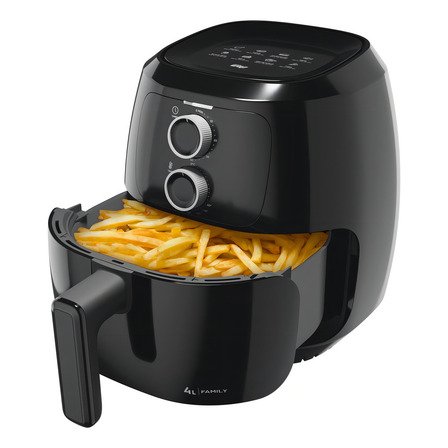 Fritadeira Elétrica Air Fryer Wap Sem Óleo 4l 1500w Antiaderente Preta Fritadeira Elétrica Air Fryer Wap Sem Óleo 4l 1500w Antiaderente Preta