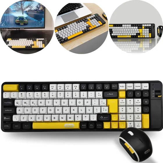 Kit Teclado E Mouse Wireles Sem Fio Usb Computador Notebook
