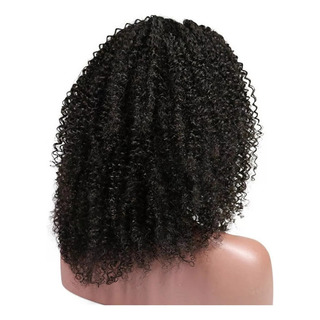 Peruca Macia Peruca De Cabelo Humano Encaracolado Curto - Peruca Macia Peruca De Cabelo Humano Encaracolado Curto -