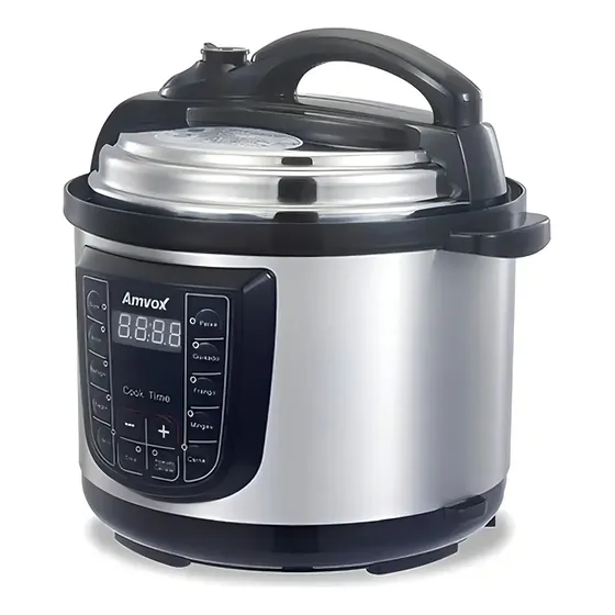 Panela Elétrica Pressão 5 Litros Digital Multifuncional 900W Timer Feijão Sopa Amvox Aps050 127