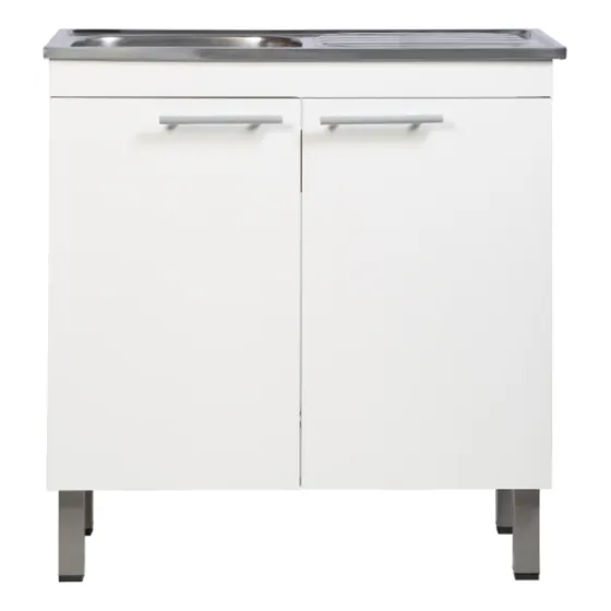 Bacha Acero Inoxidable Bajo Mesada Mueble Cocina Lavadero 80
