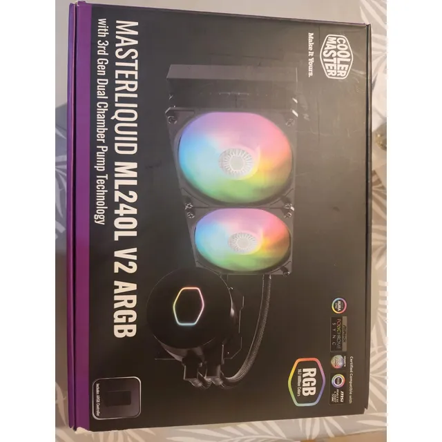 Cooler Master Masterliquid Ml240l V2 Argb Barato Oferta Pc Negro