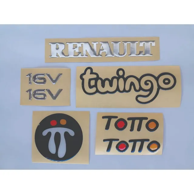 Renault Twingo Calcomanias Y Emblemas Sticker Resinados