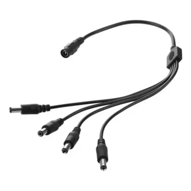 Cable Splitter 1 Hembra A 4 Machos Corriente Camaras Cctv